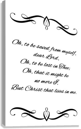 yet not I Canvas Print