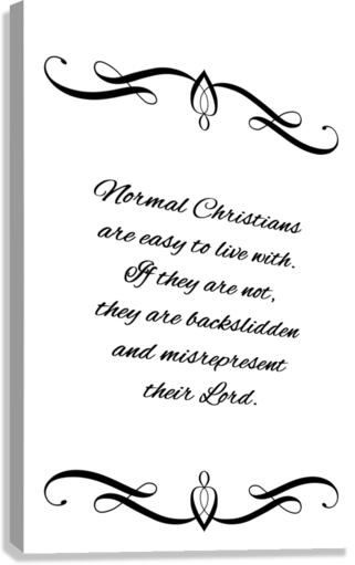 normal Christians Canvas Print