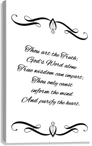 God Is Truth Canvas Print