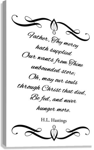 never hunger Canvas Print