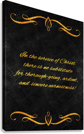 serving Christ gold Canvas Print