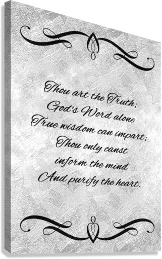 God Is Truth silver Canvas Print