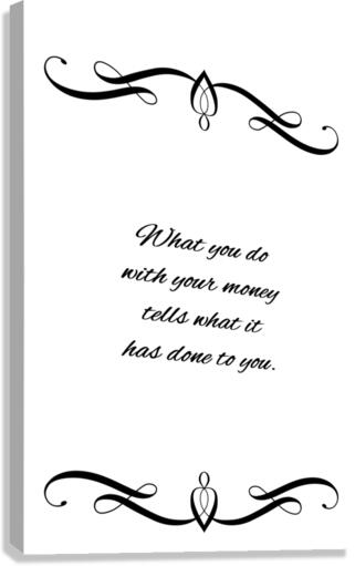 money caution Canvas Print