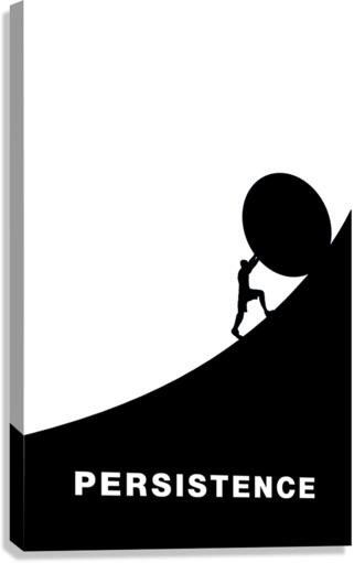 persistence white Canvas Print