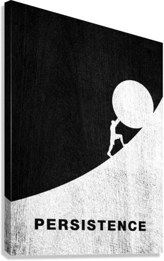 persistence silver Canvas Print