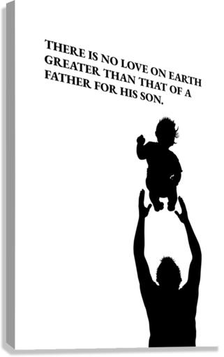 father and son Canvas Print
