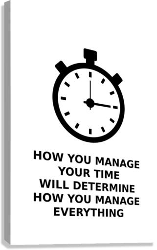 time management Canvas Print