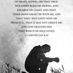 1 Chronicles 4:10 Bible Verse Wall Art
