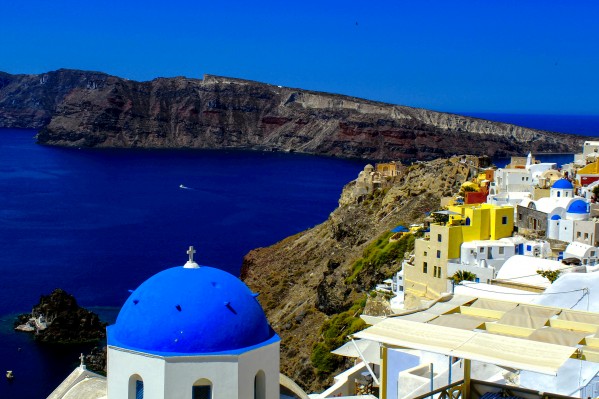 Santorini  - Super Colorful Landscape by Bentivoglio Photography