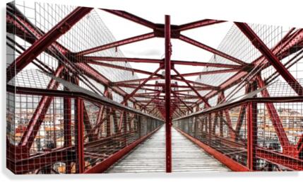  The Bridge - Geometric Pattern  Canvas Print