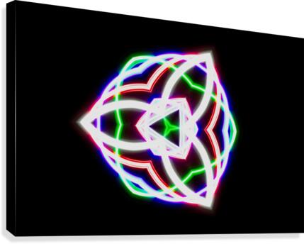 Laser lights  Canvas Print