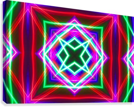 Geometric Lights Canvas Print