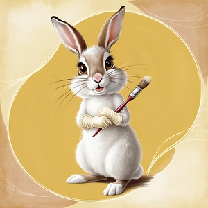  Moonlit Guardian Rabbit