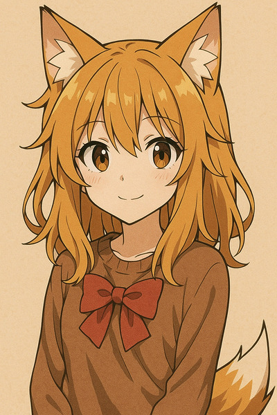 Anime Female Character Print