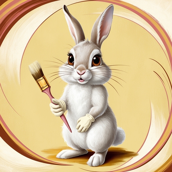 Twilight Wanderer Rabbit Print