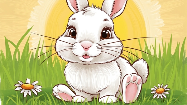 Enchanted Meadow Rabbit Print