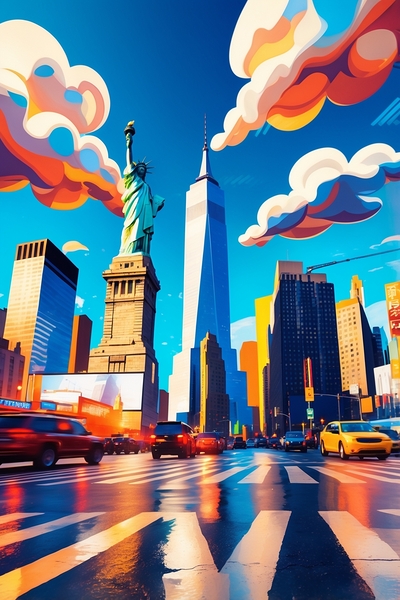 New York Illustration Print