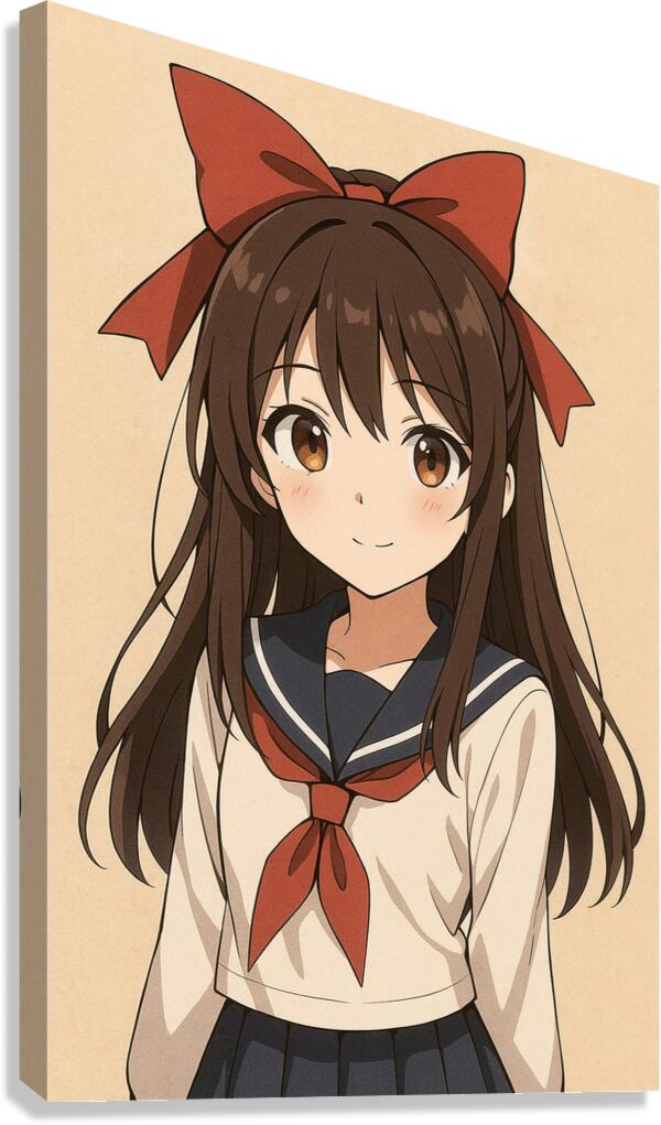 Female Anime Character Canvas Print