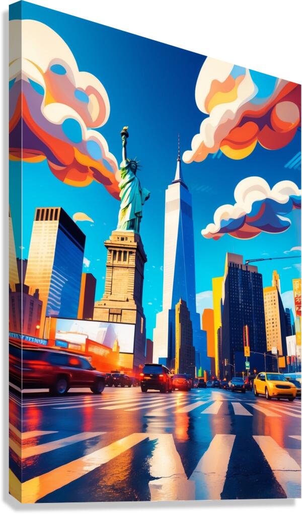 New York Illustration Canvas Print
