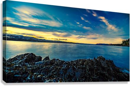 Beachful Setting Canvas Print