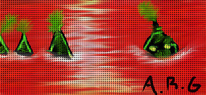 Sea monster comic style 