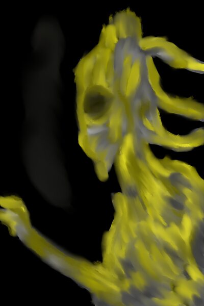 Golden robot Print