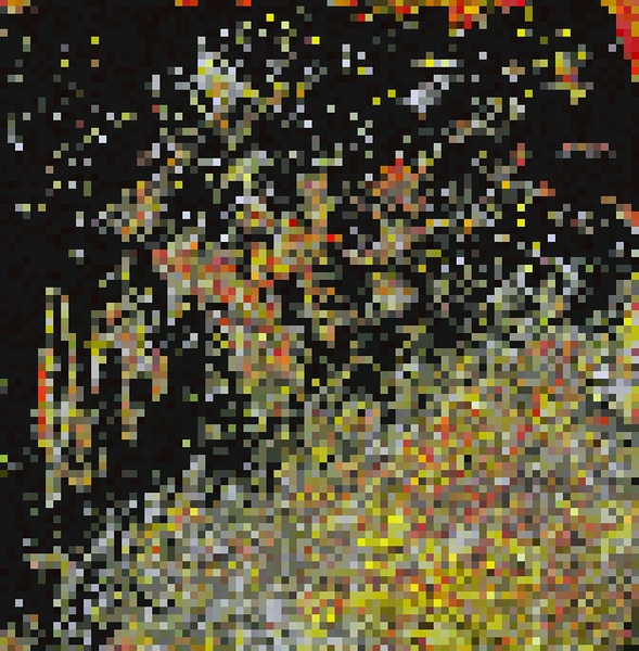 Pixelated solar flair  by A R G