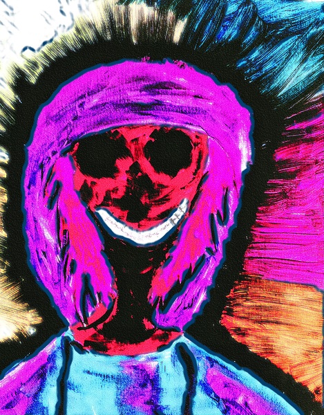Cotton Candy  Psycho Print