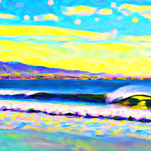 First winter swell Print
