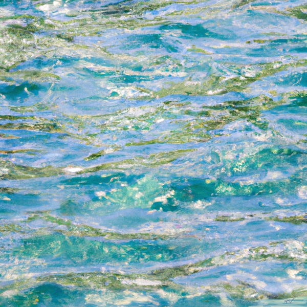 Light blue ocean surface Print
