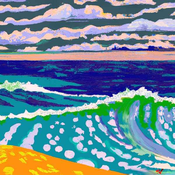 Passing swells Print