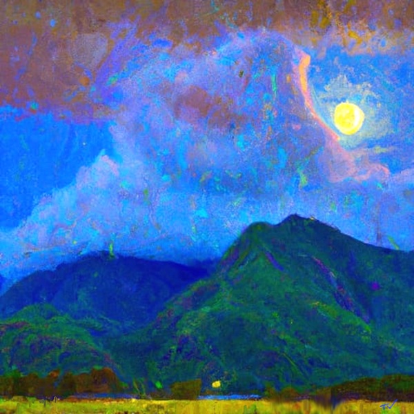 Wailoi moon Print