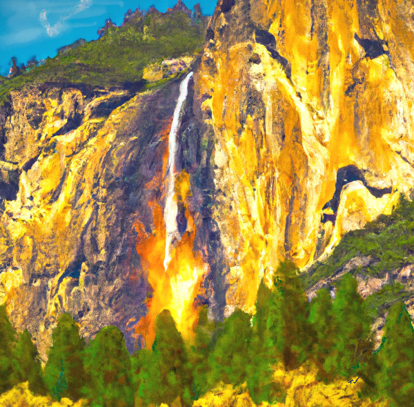 fire falls Print