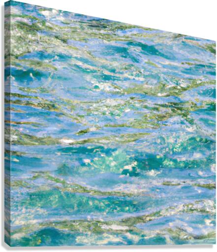 Light blue ocean surface Canvas Print