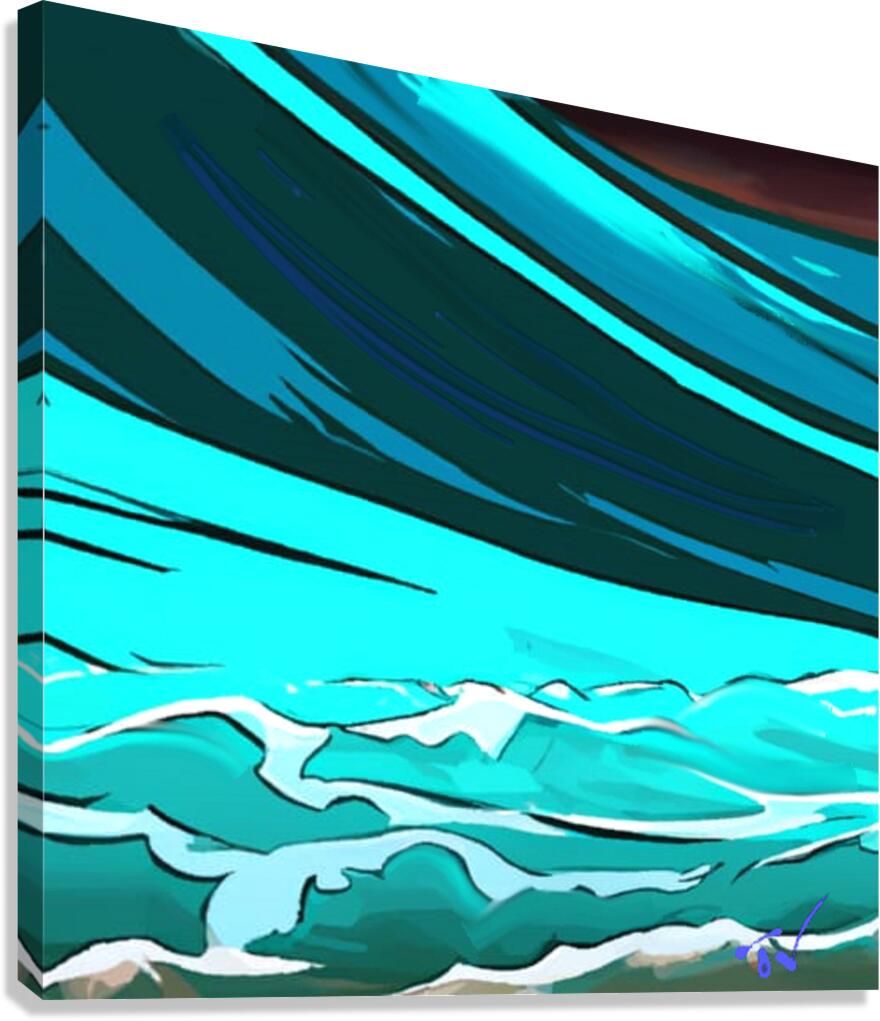 Body Surf Canvas Print