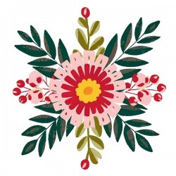 4 Floral clip art