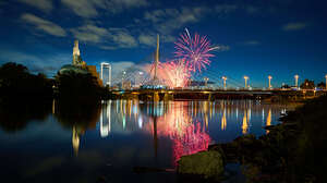 Fireworks over Winnipeg