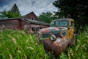 Abandoned prairie truck