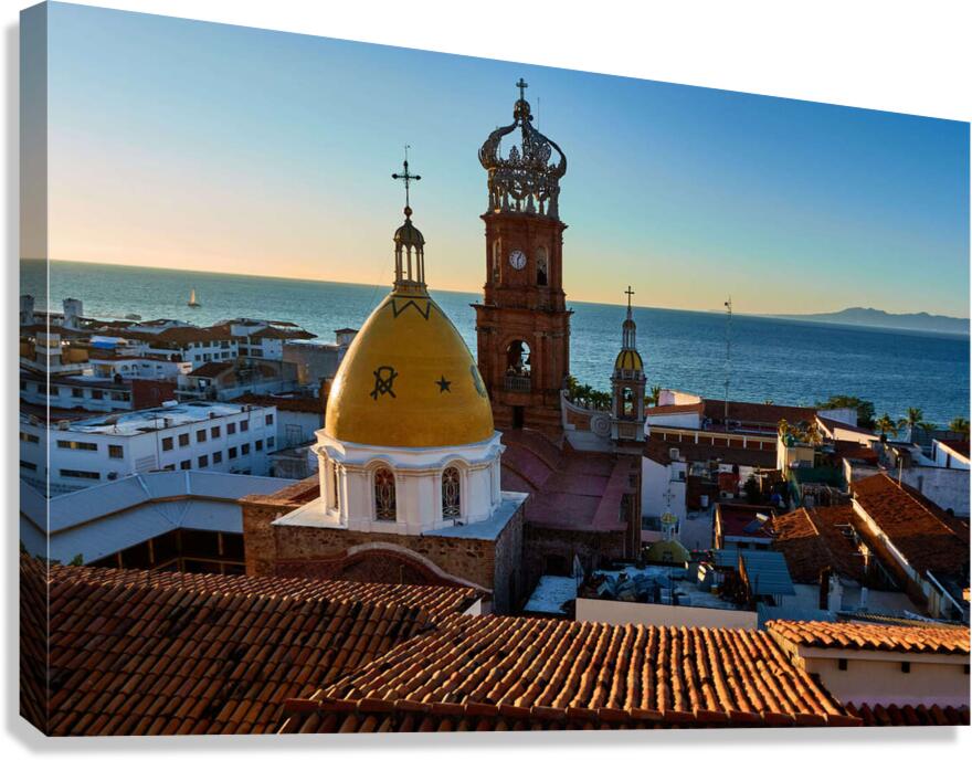 Our Lady sunset Canvas Print