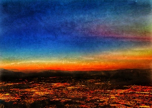 Sunset above the Desert