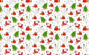 Christmas Santa Pattern tree