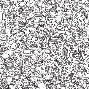 Food Doodle pattern