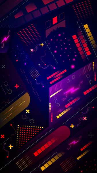 Vector design gamming sytle retro art pattern by Hardya