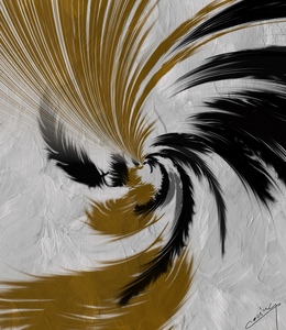 Ethereal Plumage - Abstract Feather Art Print