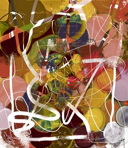 Scribbled Chaos - Abstract Art Print