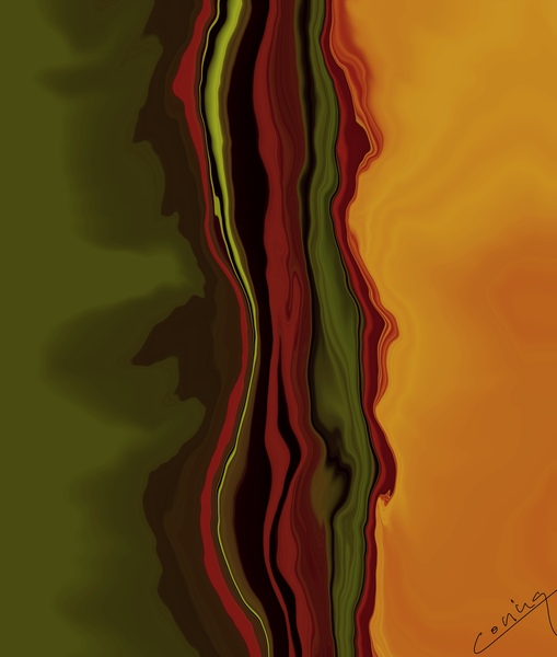 The Waves of Music -  Abstract Art Print by Corina Ioana