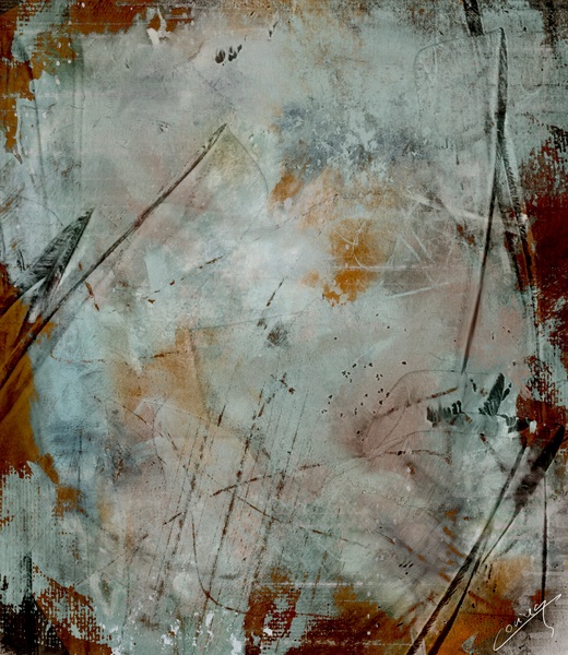Rustic Reverie - Abstract Art Print by Corina Ioana
