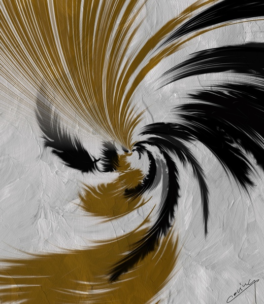 Ethereal Plumage - Abstract Feather Art Print by Corina Ioana