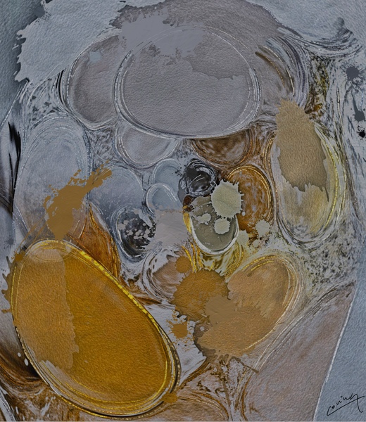 Dancing Elegance - Abstract Art Print Print