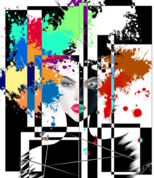 Technicolor Dreams - Pop Art Print Print